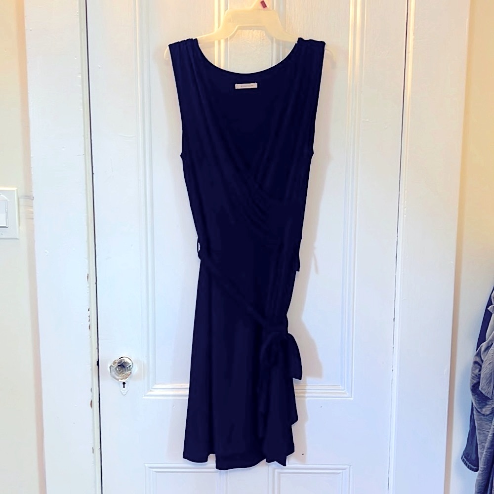 41 Hawthorn dark blue wrap dress